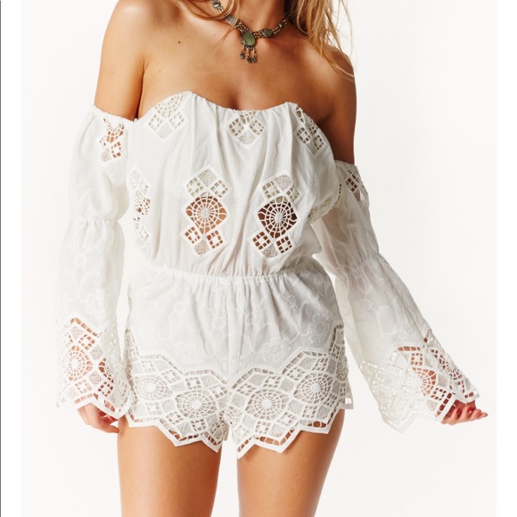 SCF Aden Lace Romper - Picture 2 of 5